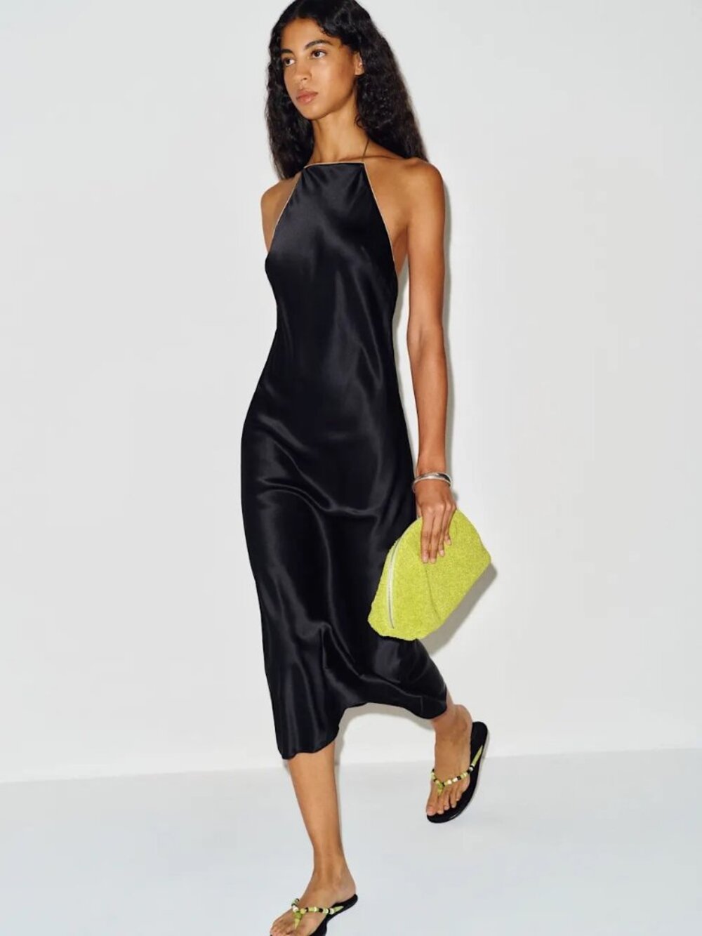 Reformation Maripaz Silk Midi Dress in Black | Size XS | Like New